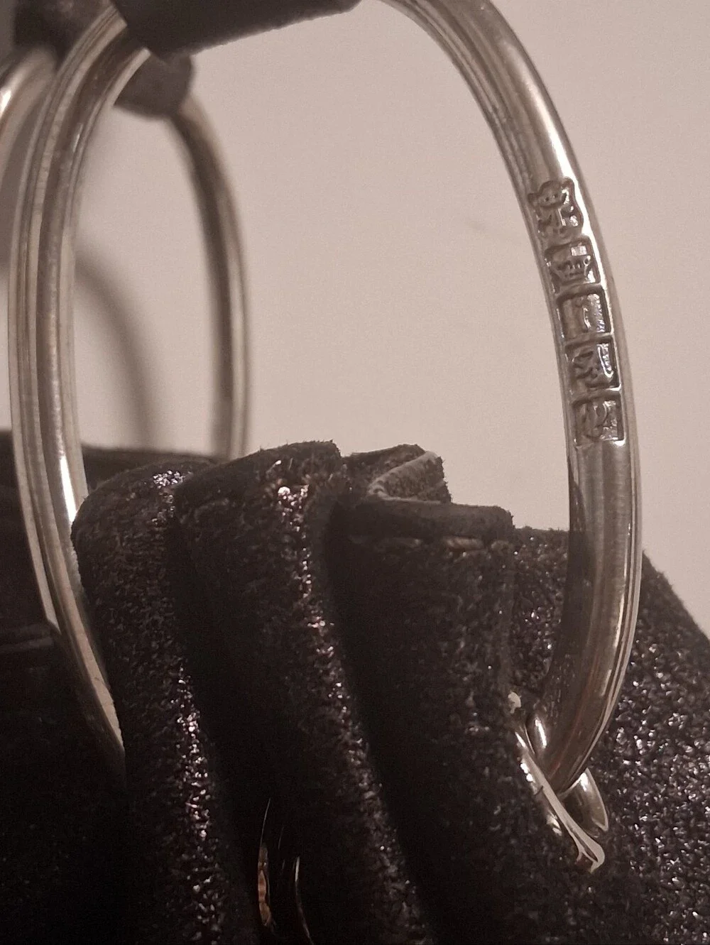 Vintage Y2K Juicy Couture Black Metallic Shimmer Leather Shoulder Bag Hobo